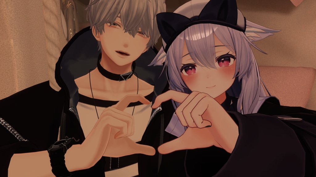 【17体アバター対応】可愛いハートが作れるハンドジェスチャー【1set¥100円】