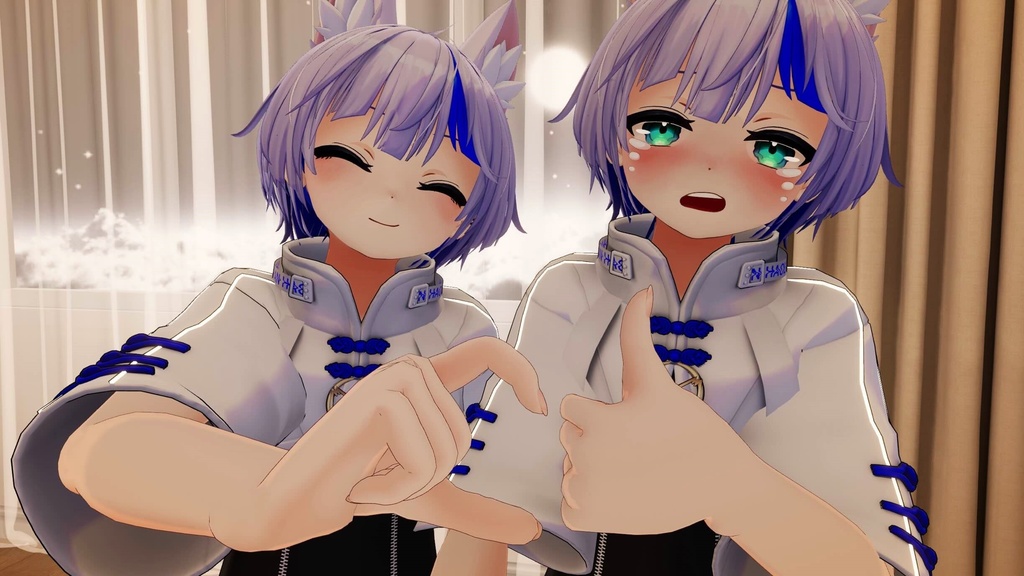 【17体アバター対応】可愛いハートが作れるハンドジェスチャー【1set¥100円】