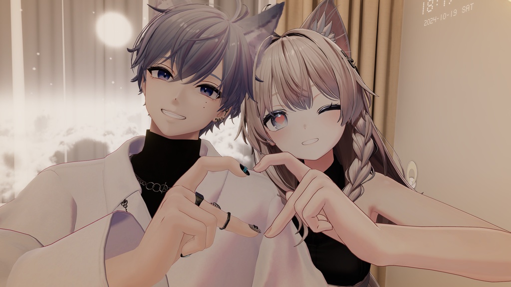 【17体アバター対応】可愛いハートが作れるハンドジェスチャー【1set¥100円】