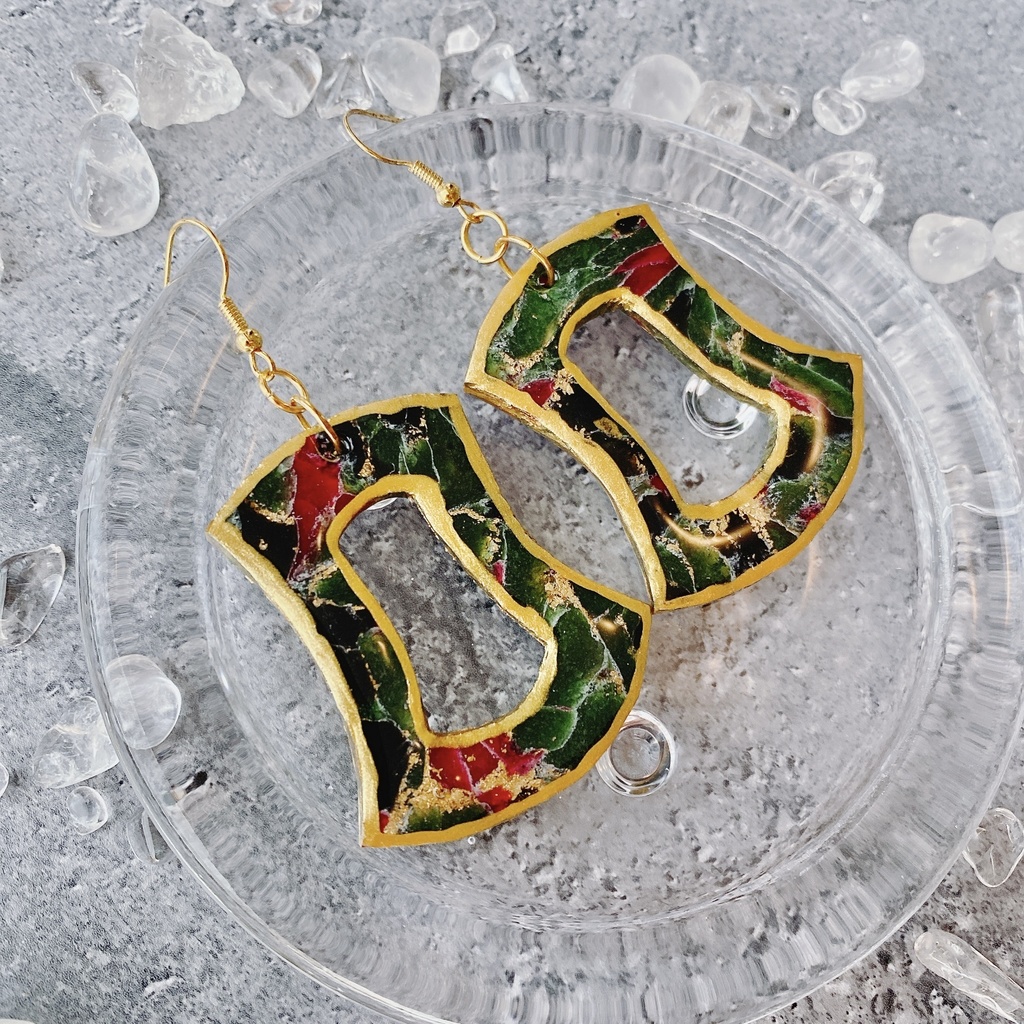 【刀剣乱舞】鶯丸 イメージ ピアス イヤリング 大きめ