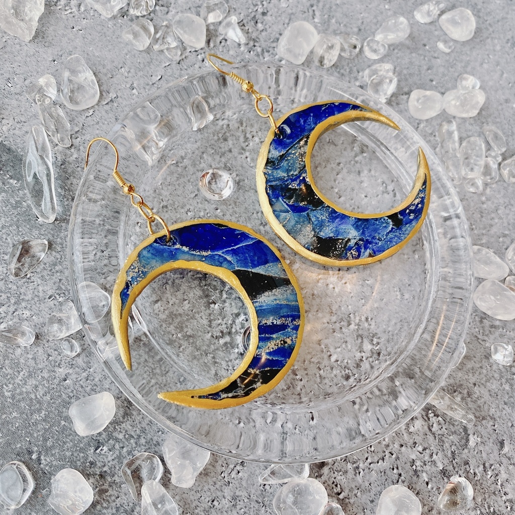 【刀剣乱舞】三日月宗近 イメージ ピアス イヤリング 大きめ