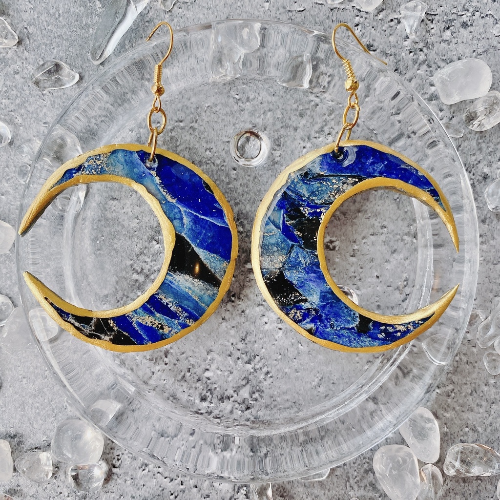 【刀剣乱舞】三日月宗近 イメージ ピアス イヤリング 大きめ