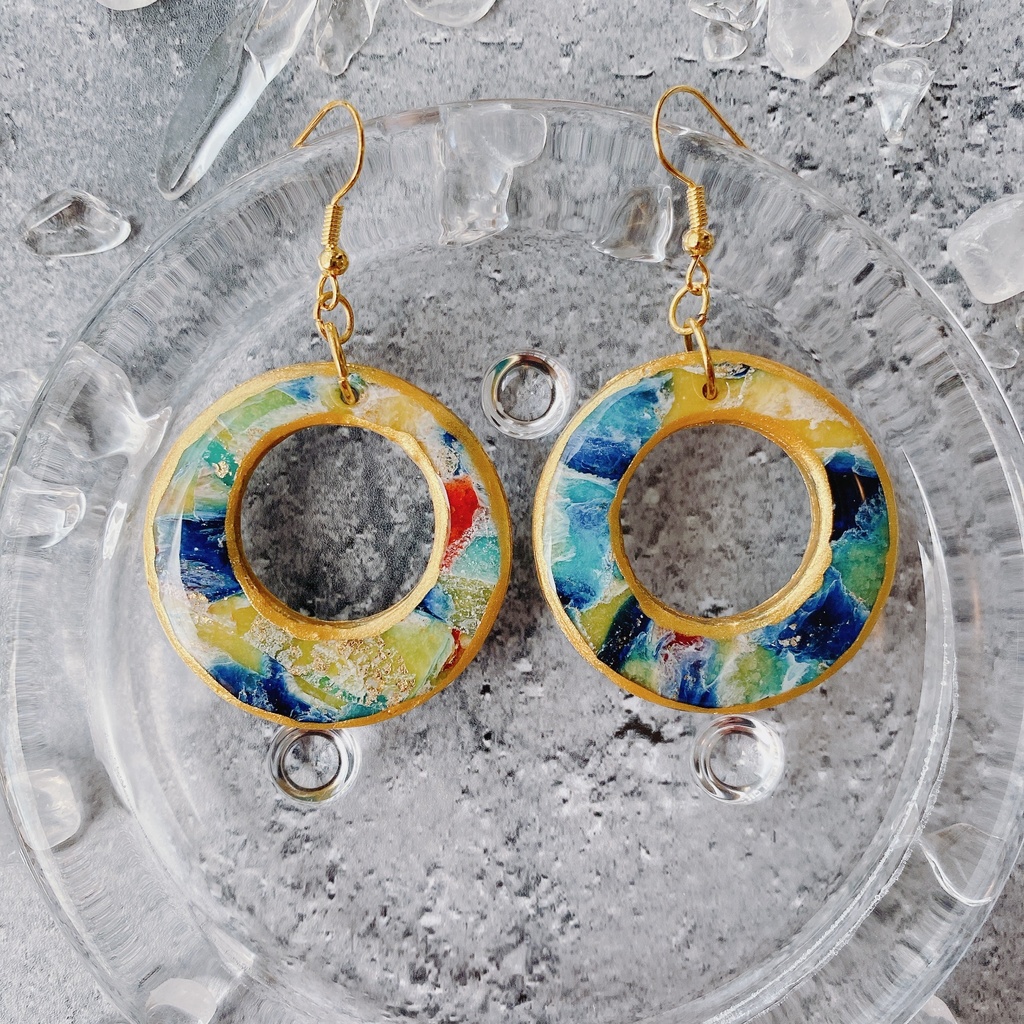 【刀剣乱舞】山姥切国広 イメージ ピアス イヤリング 大きめ