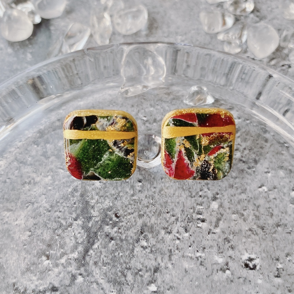 【刀剣乱舞】鶯丸 イメージ ピアス 小さめ