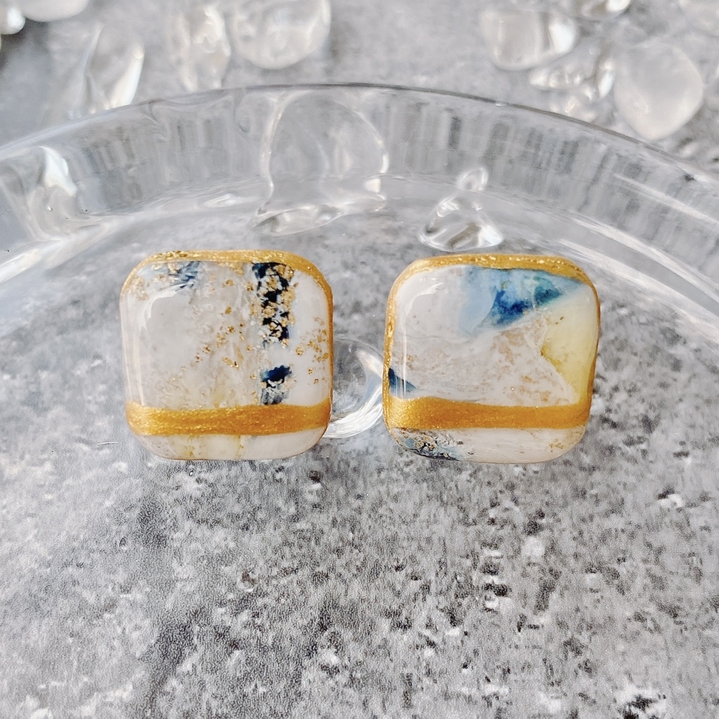 【刀剣乱舞】鶴丸国永 イメージ ピアス 小さめ