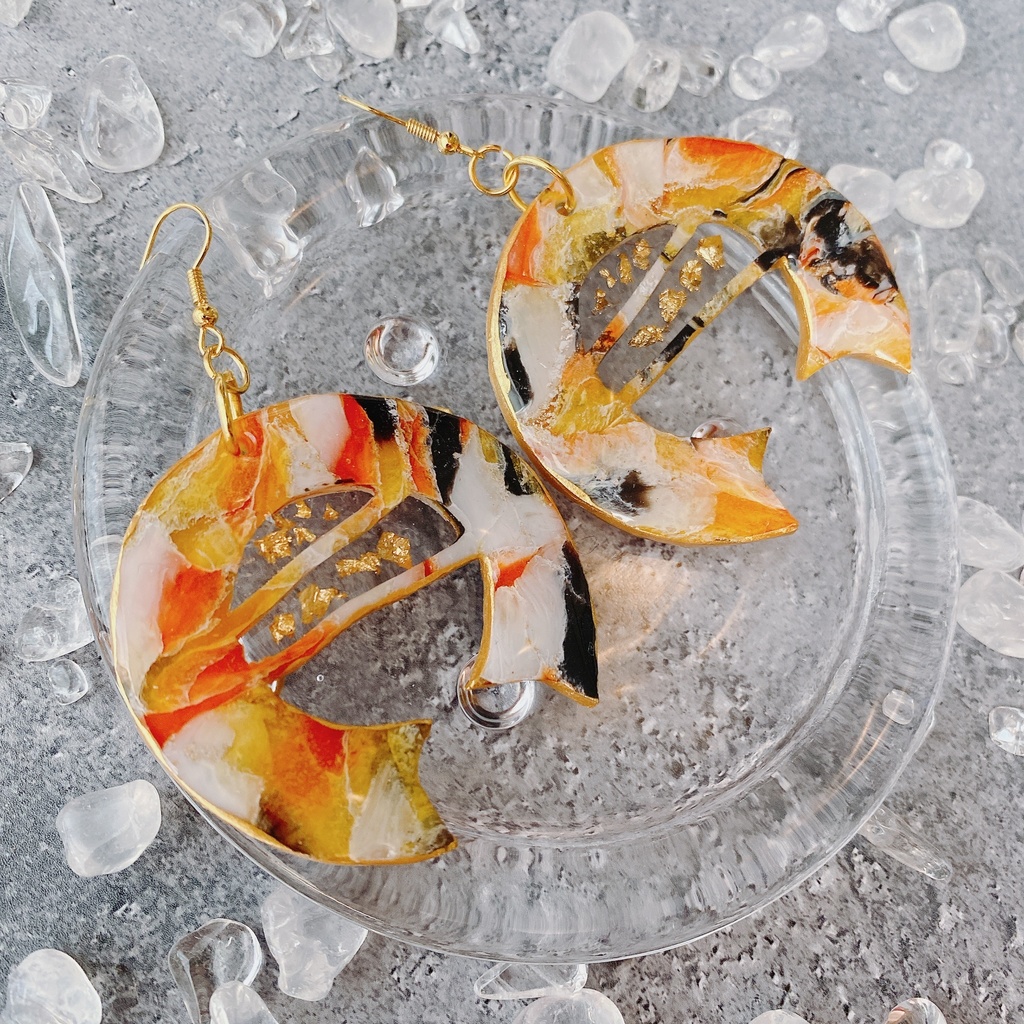 【刀剣乱舞】長曽祢虎徹 イメージ ピアス イヤリング 大きめ