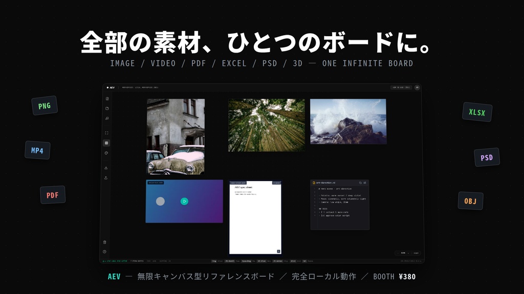 AEV(無限キャンバス型リファレンスボード)