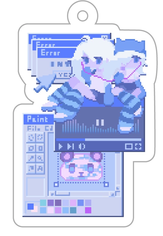 アクリルキーホルダー　Error