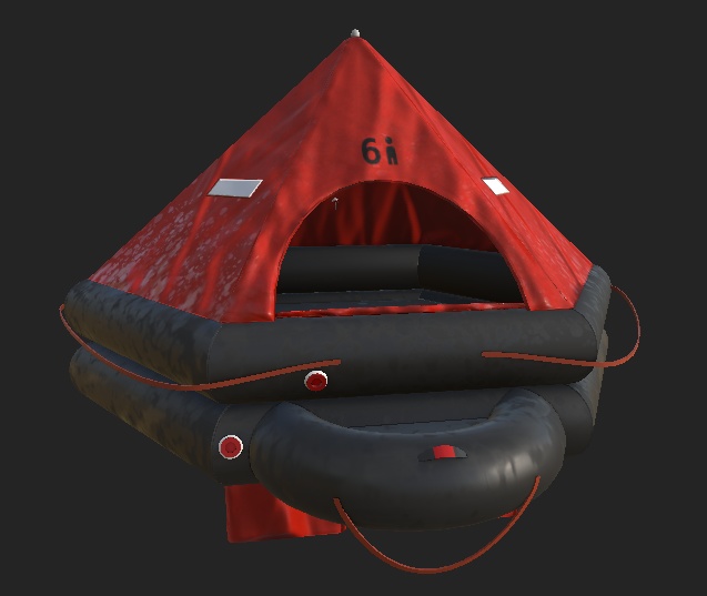 救命いかだ 3Dモデル