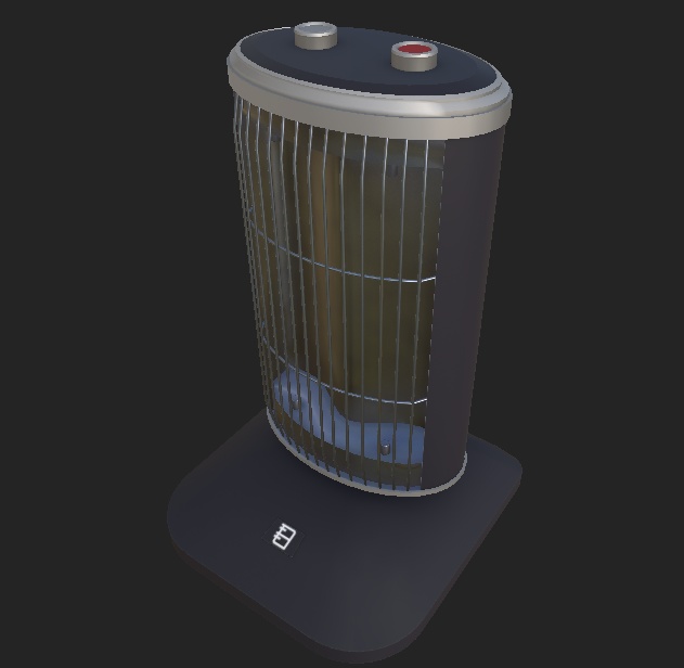 電気ヒーター 3Dモデル 「E-Heater」