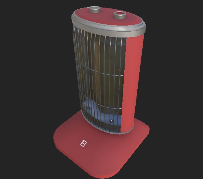 電気ヒーター 3Dモデル 「E-Heater」