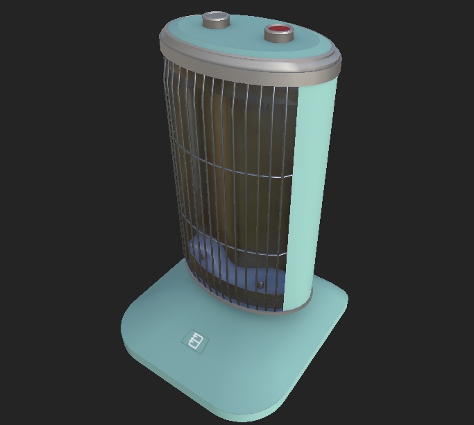 電気ヒーター 3Dモデル 「E-Heater」