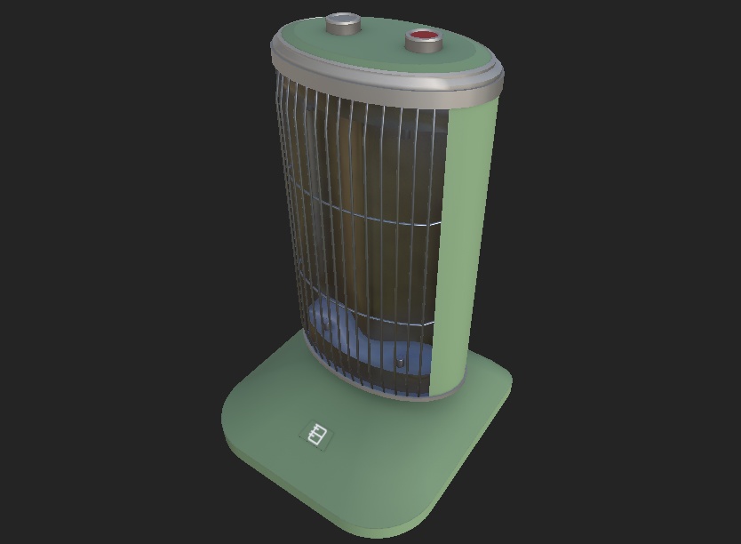 電気ヒーター 3Dモデル 「E-Heater」