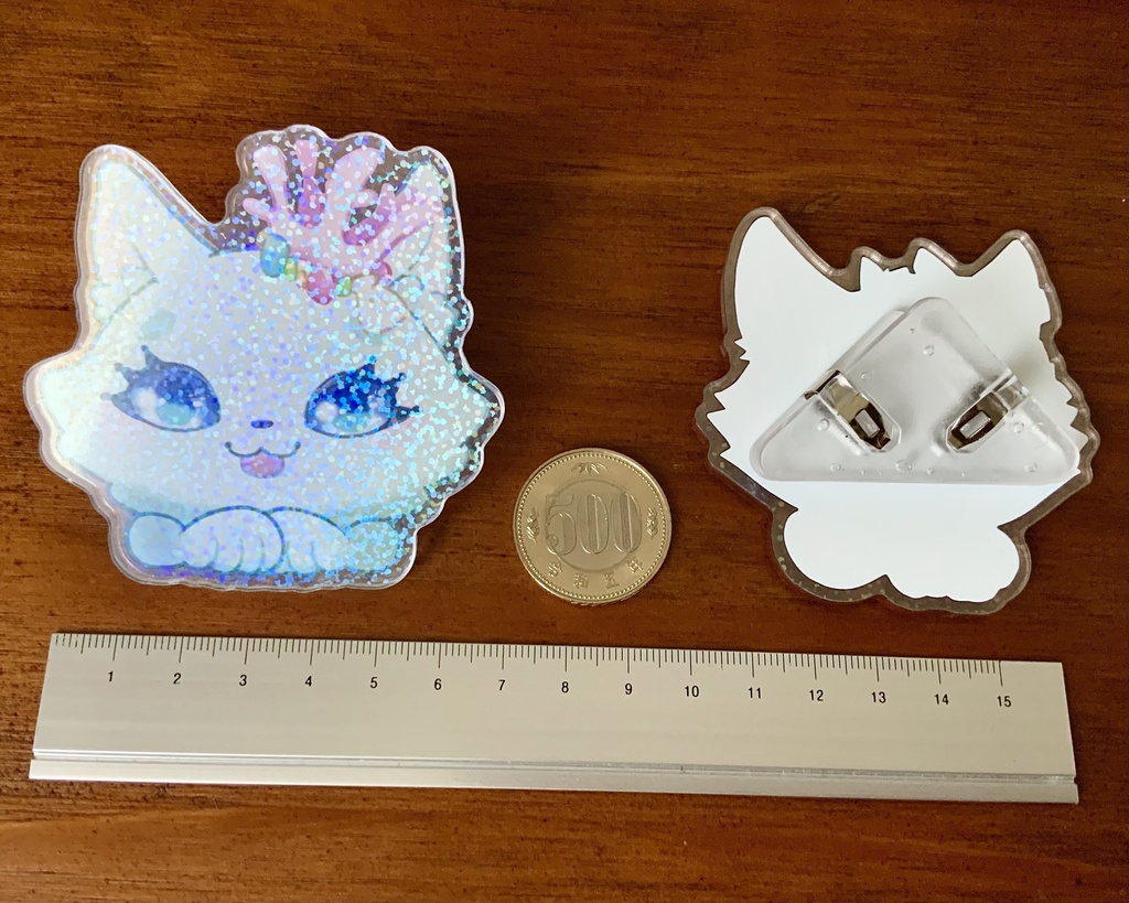 【アクリルクリップ】踊り猫みまもりクリップ