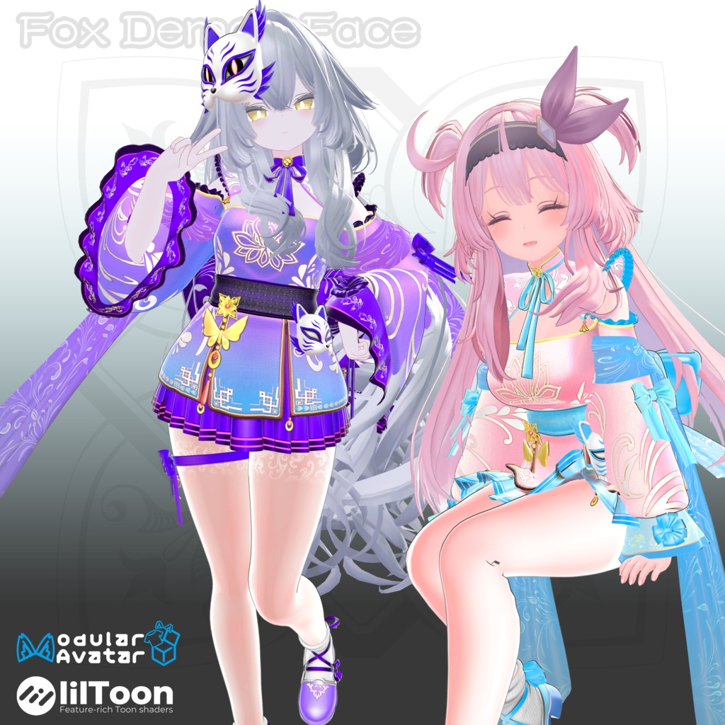 【18アバター対応】🦊Fox Demon Face🦊