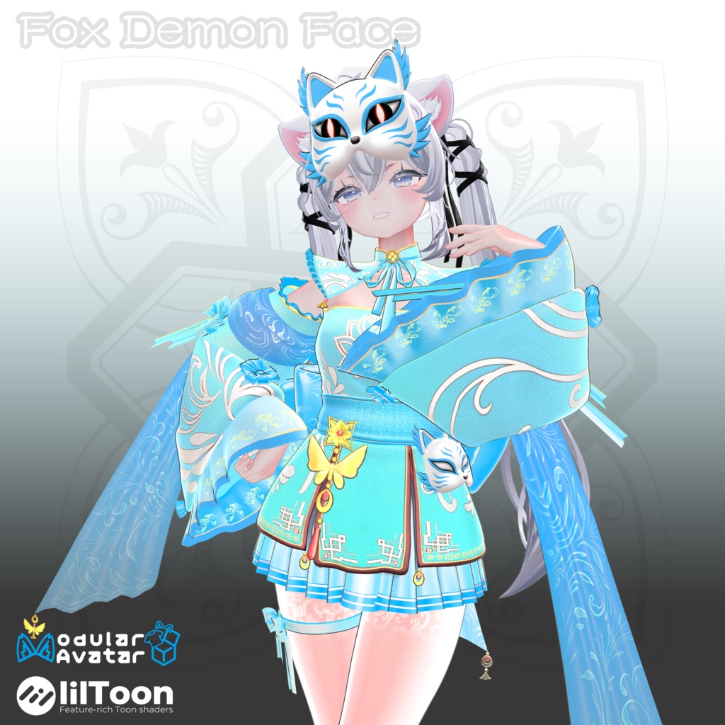 【18アバター対応】🦊Fox Demon Face🦊