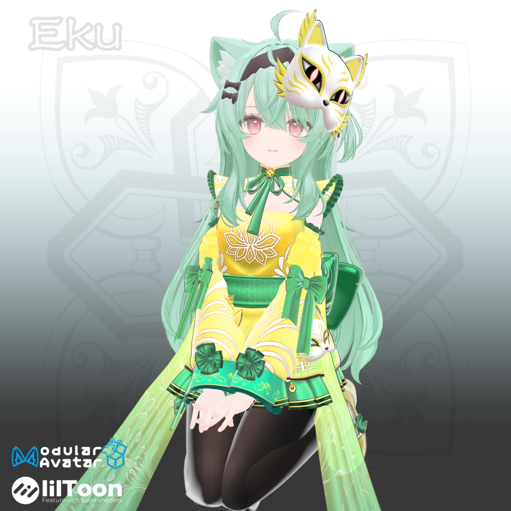 【18アバター対応】🦊Fox Demon Face🦊