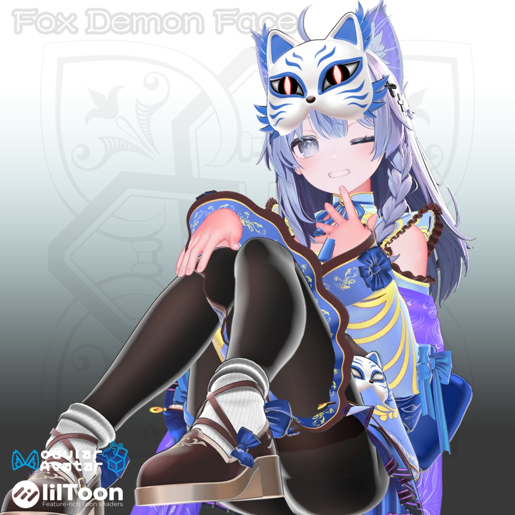 【18アバター対応】🦊Fox Demon Face🦊