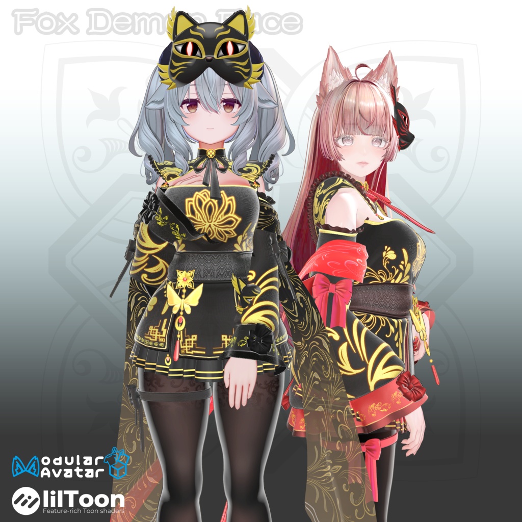 【18アバター対応】🦊Fox Demon Face🦊