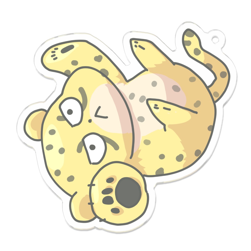落っこチーター★アクリルキーホルダー