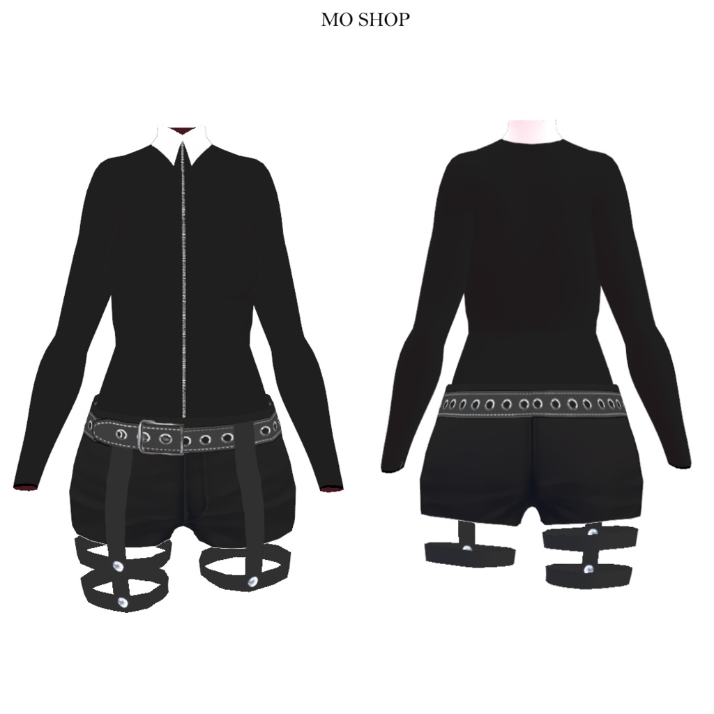 【VRoid】サイバーパーカーセット