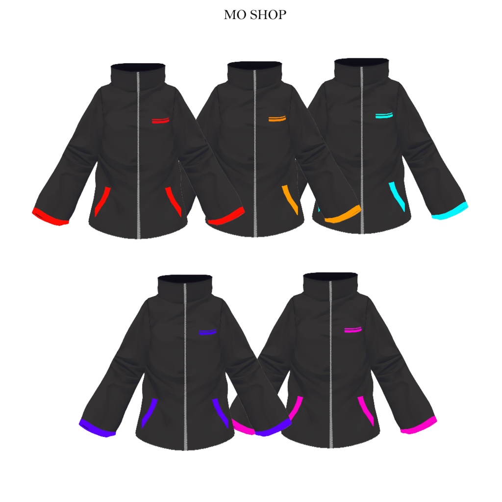 【VRoid】サイバーコートセット