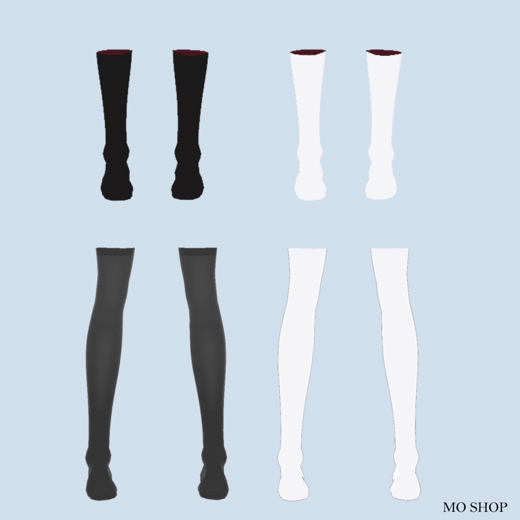 【VRoid】ソックスセット/靴下/ニーハイ