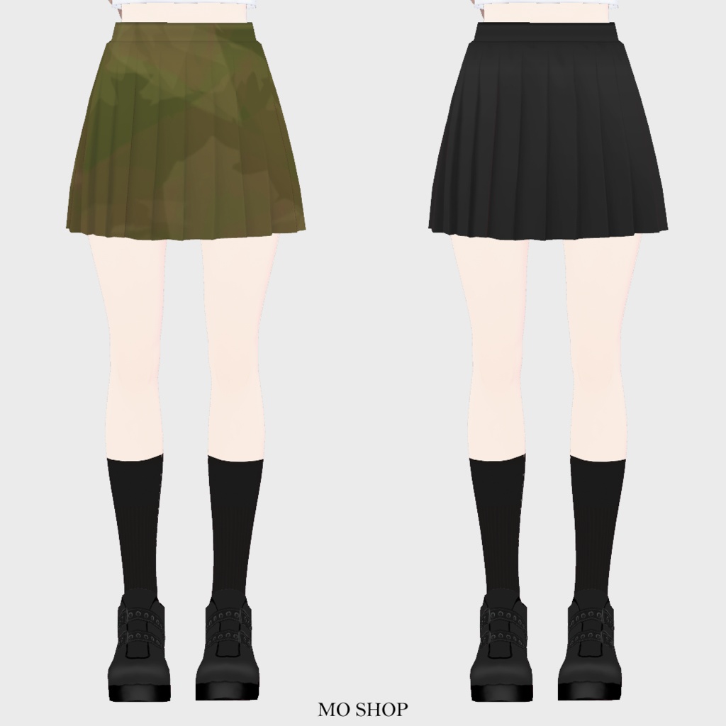 【VRoid】プリーツスカート 5色セット