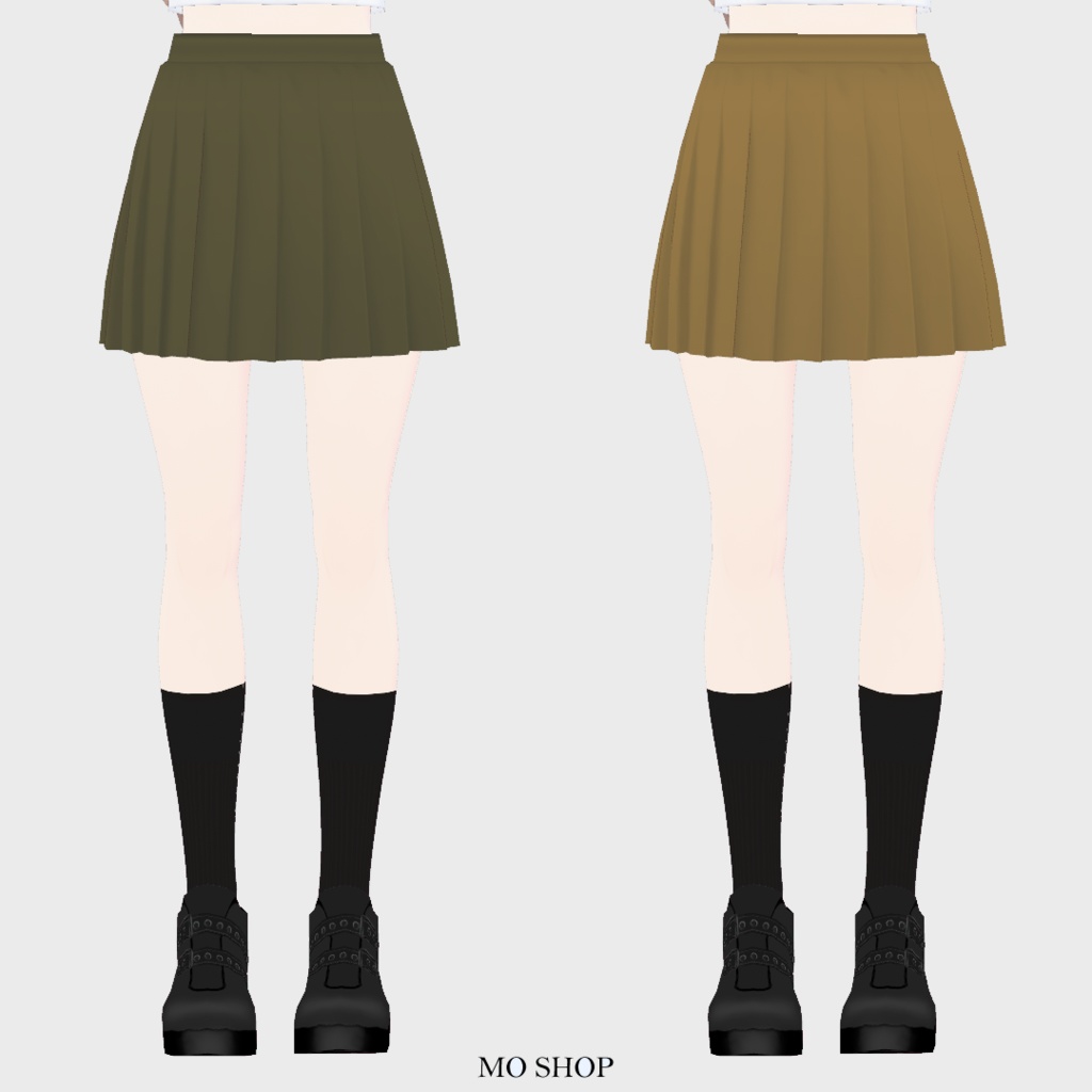 【VRoid】プリーツスカート 5色セット