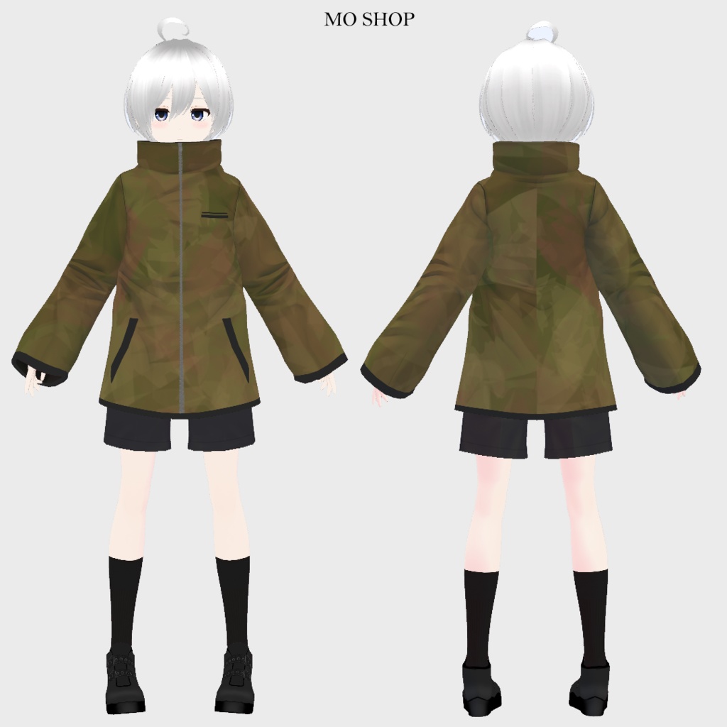 【VRoid】少し長めなショートパンツ 5色セット