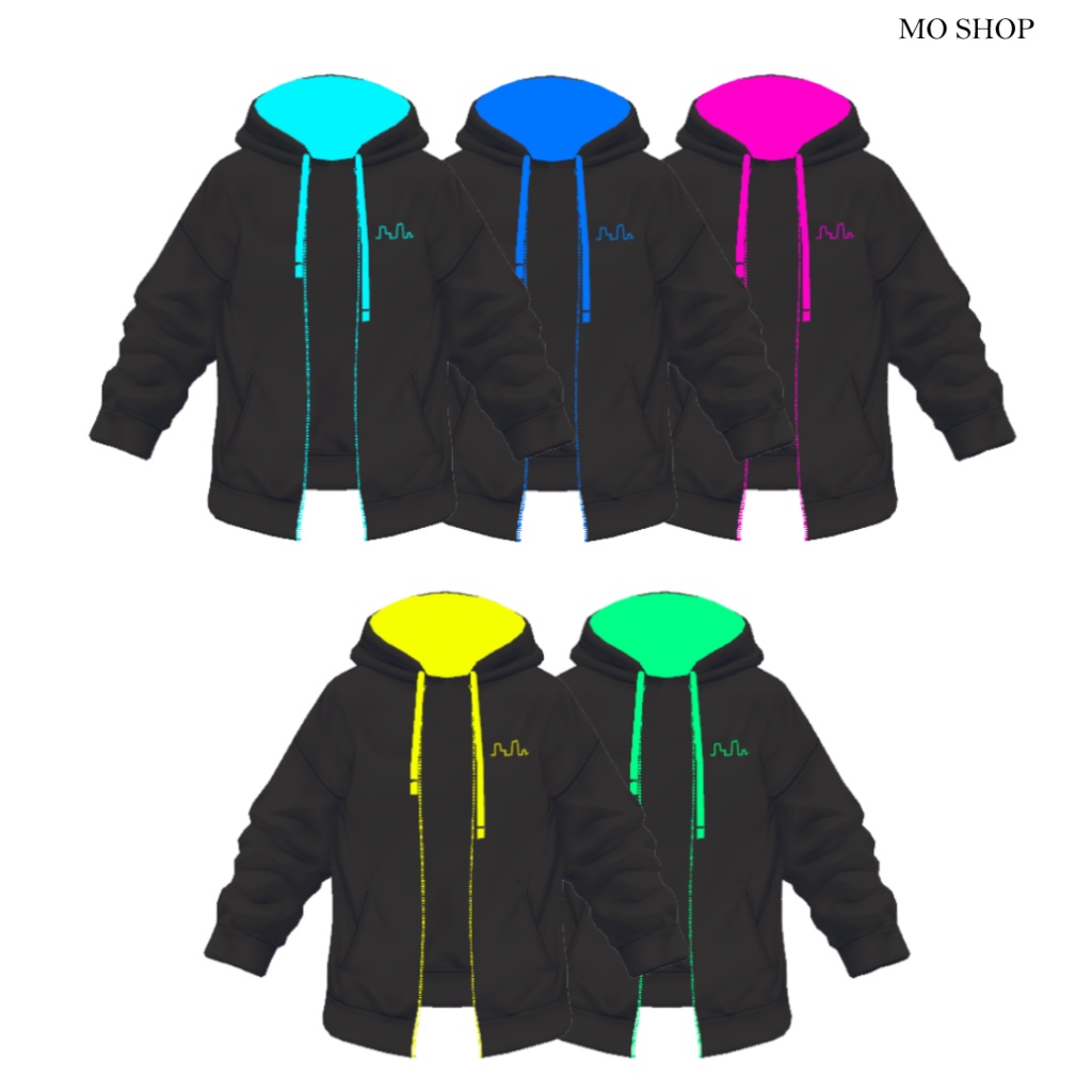 【VRoid】サイバーパーカーセット2