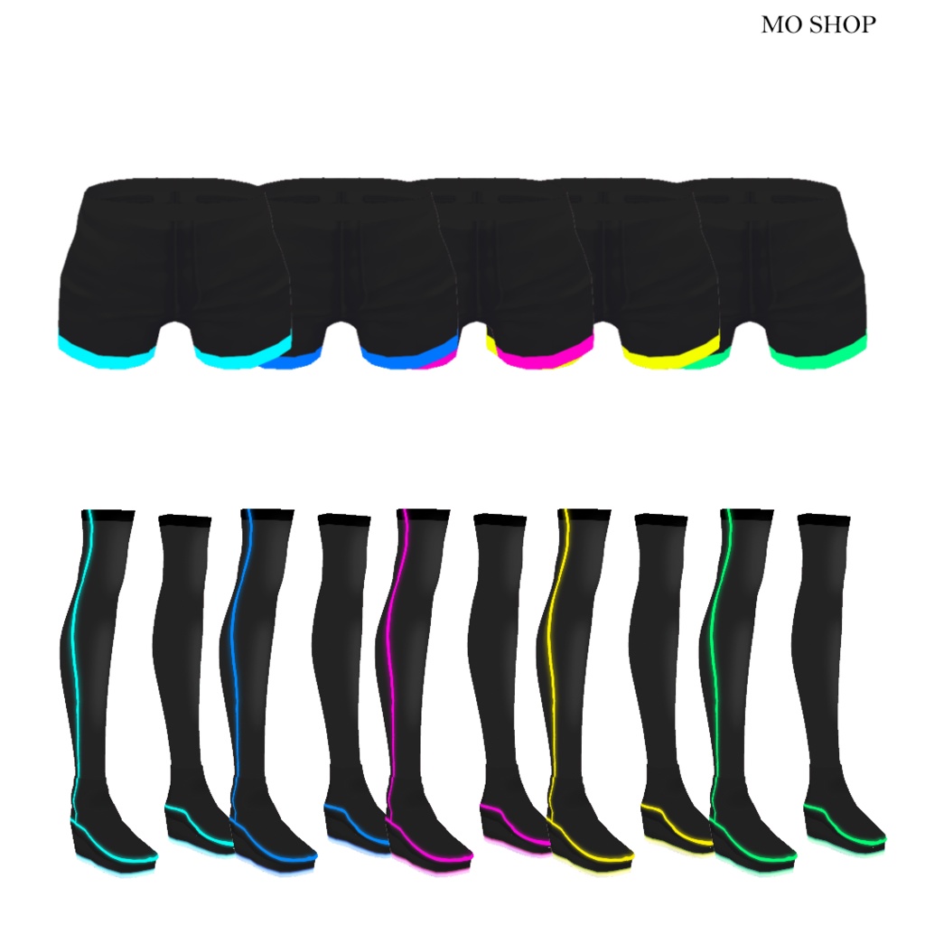 【VRoid】サイバーパーカーセット2