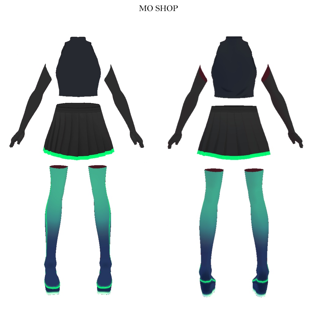 【VRoid】サイバーコートセット2