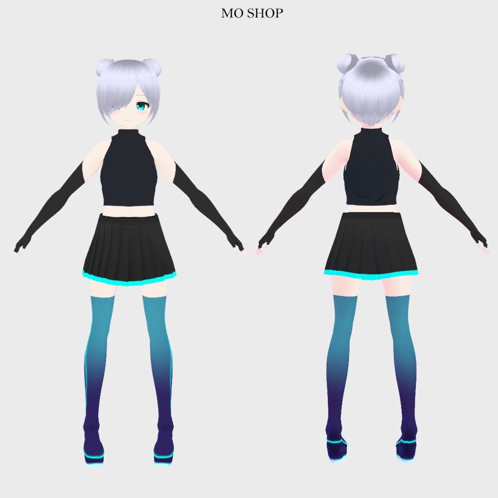 【VRoid】サイバーコートセット2