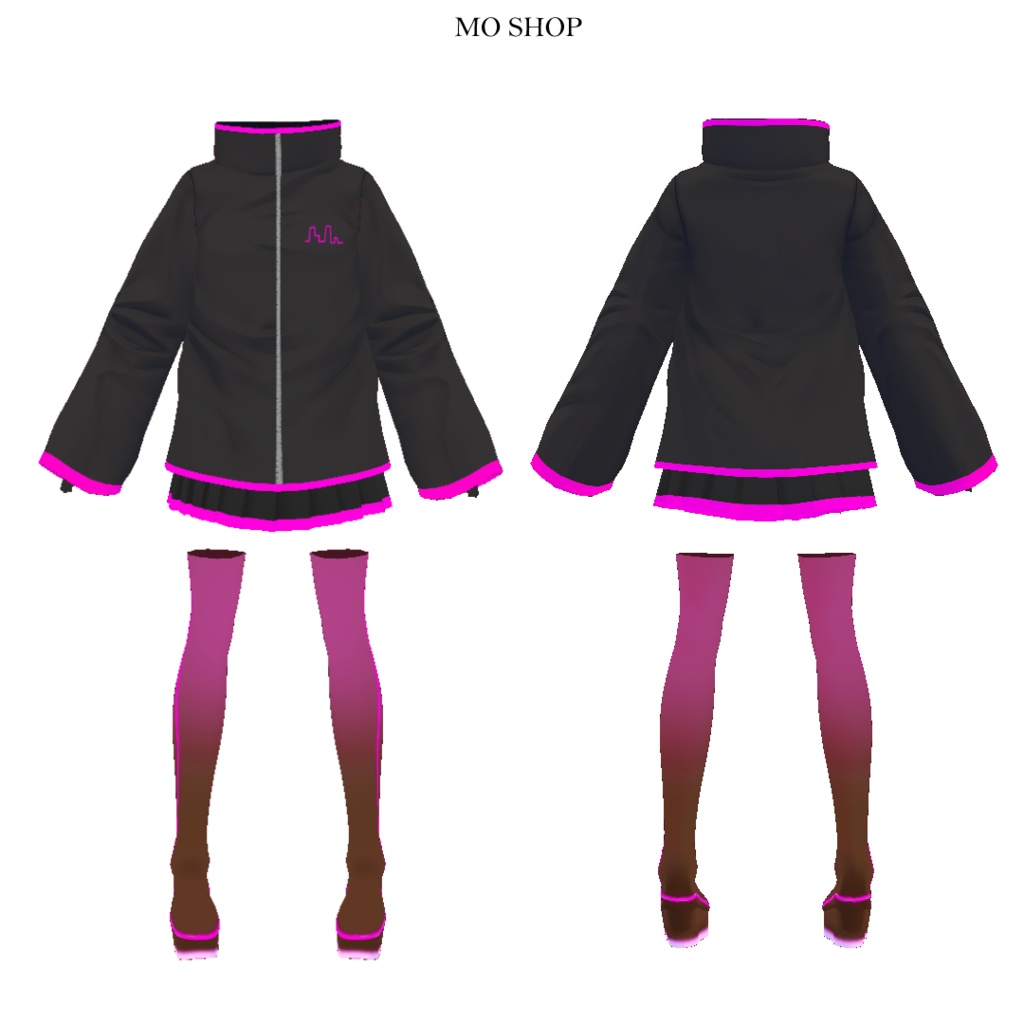 【VRoid】サイバーコートセット2