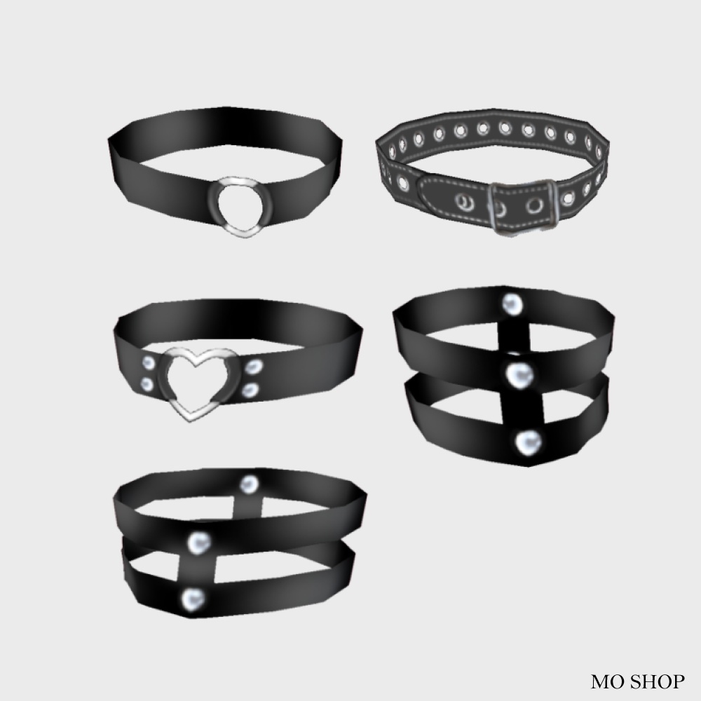 【VRoid】ガーターベルト 5種セット