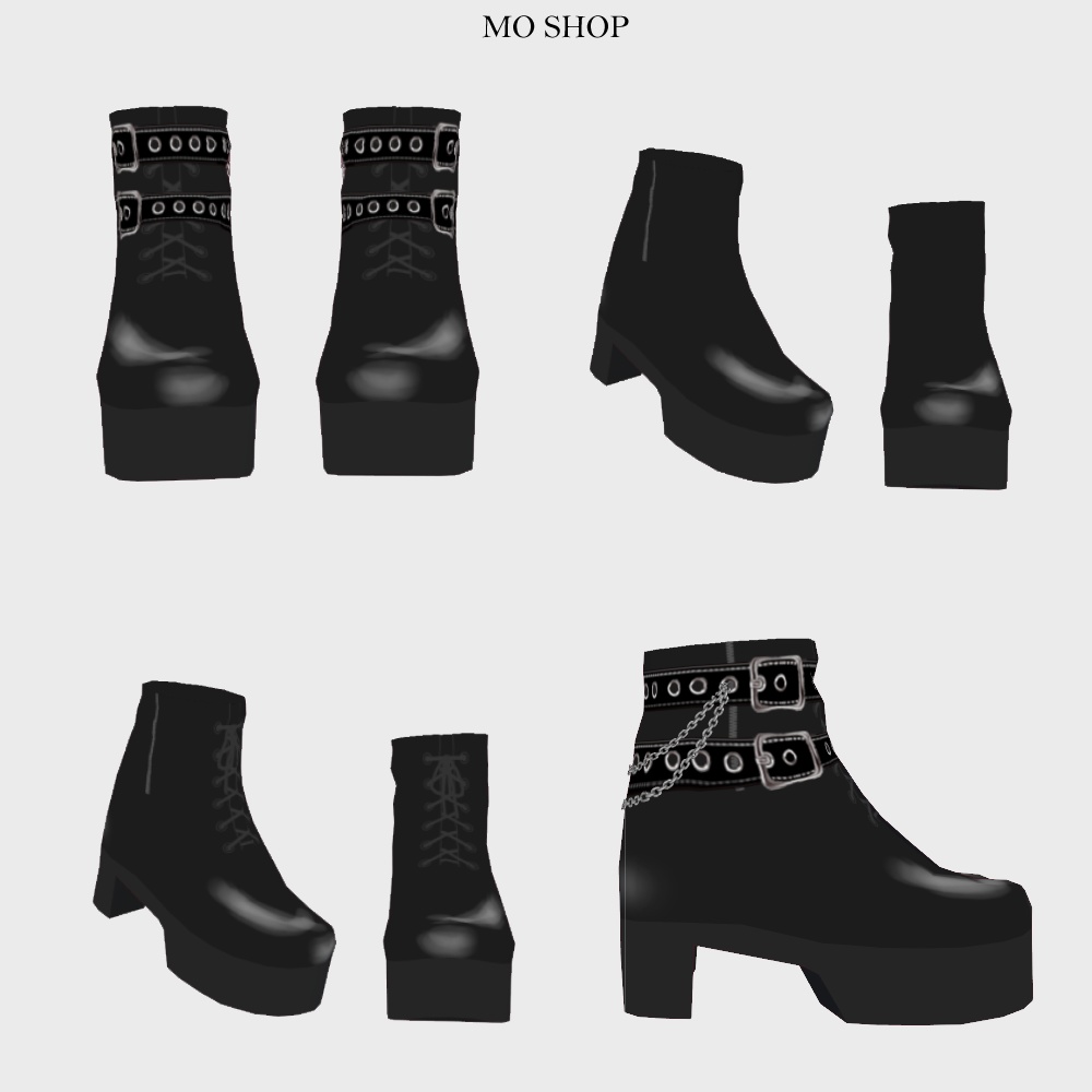 【VRoid】ゴツめショートブーツ