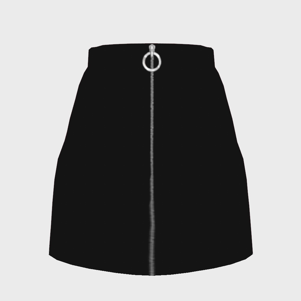 【VRoid】ジップスカート&ガーター靴下セット