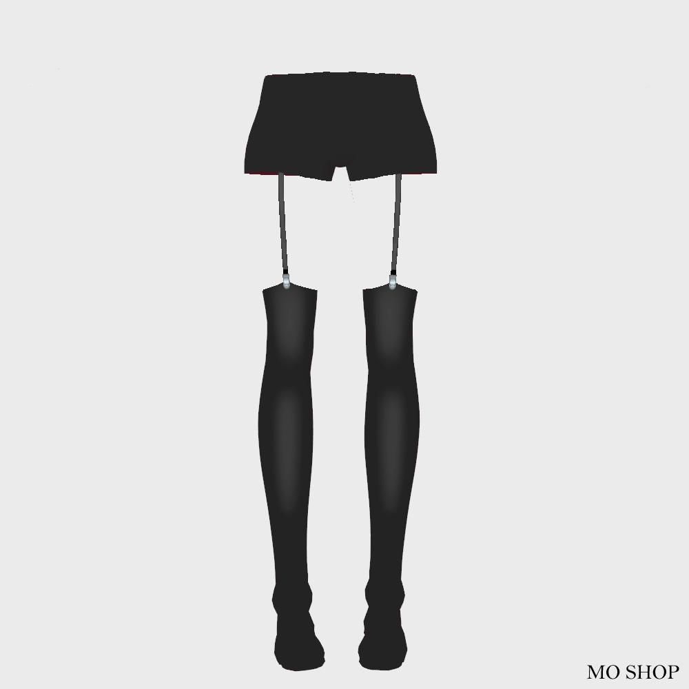 【VRoid】ジップスカート&ガーター靴下セット