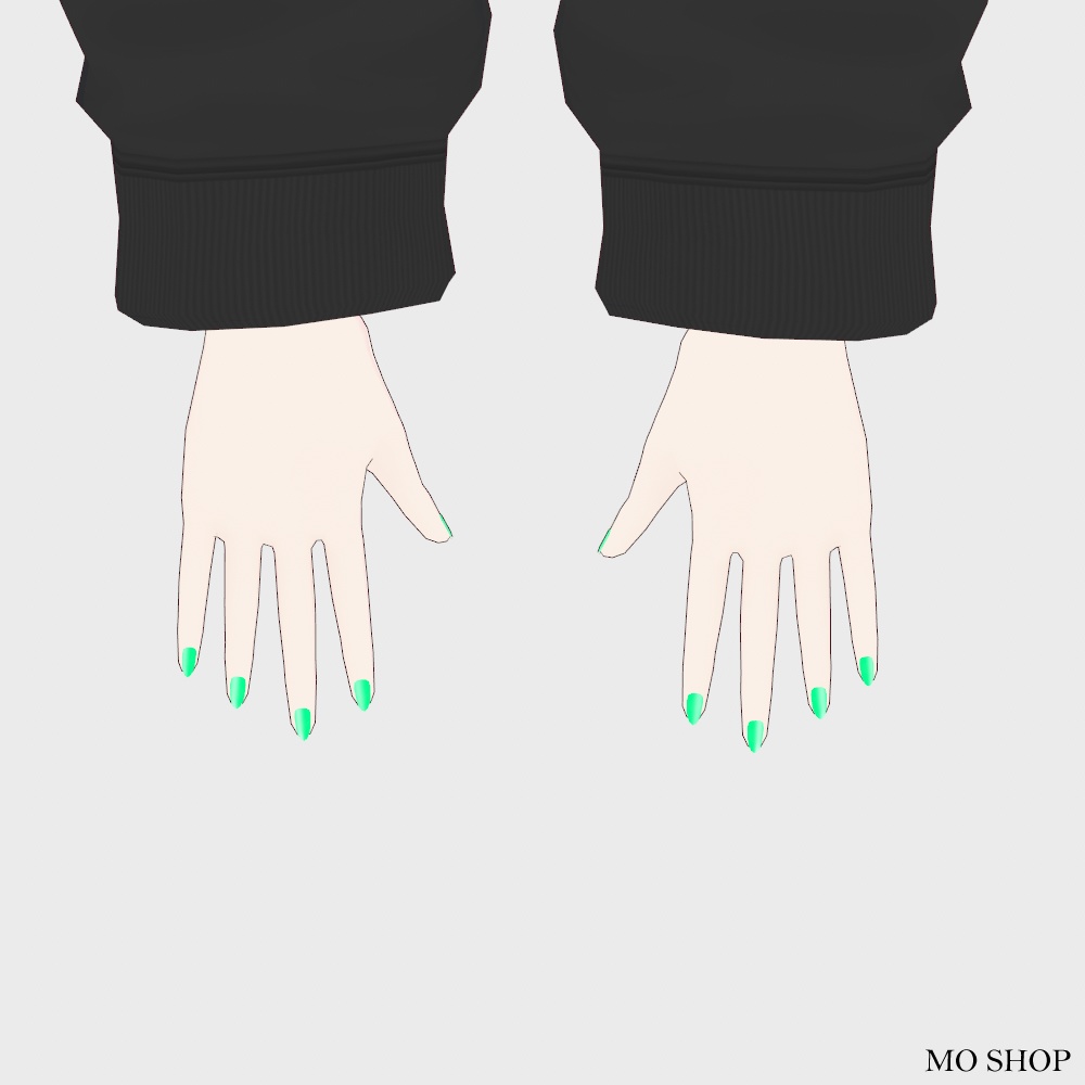 【無料 VRoid】ネオンカラーネイル 5色セット