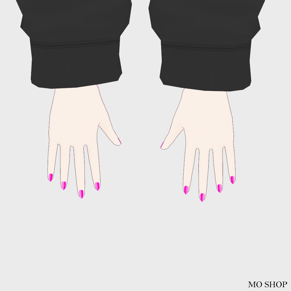 【無料 VRoid】ネオンカラーネイル 5色セット