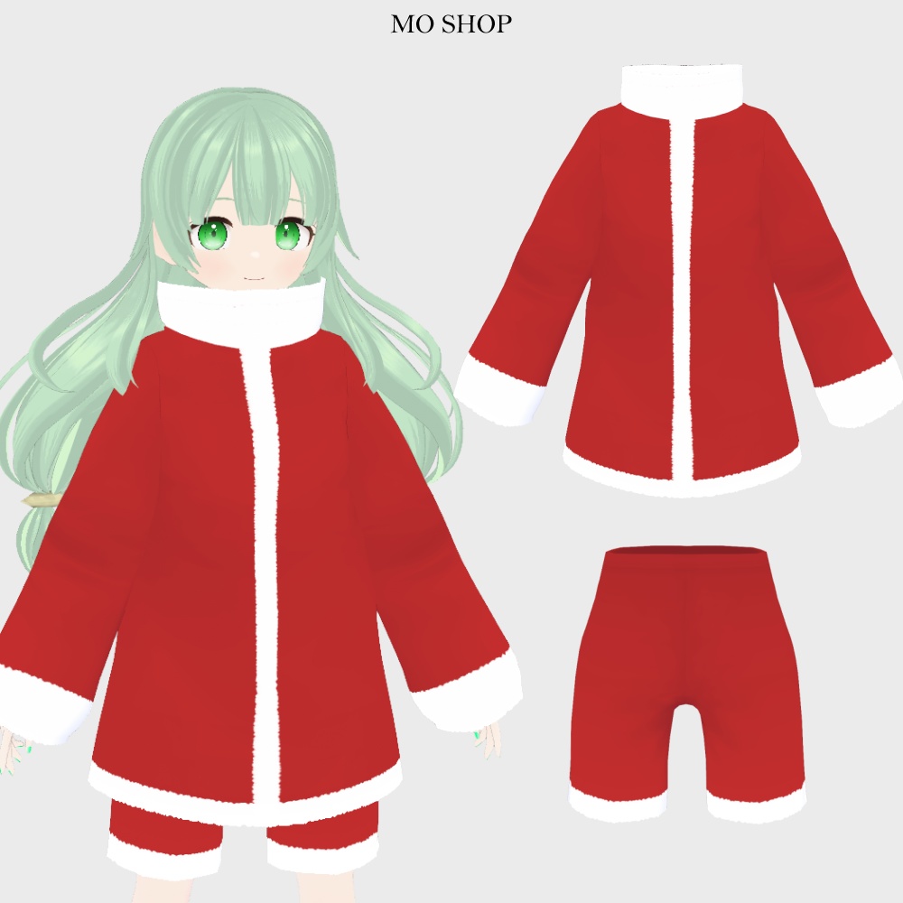 【VRoid】クリスマス衣装 サンタコート＆ズボン