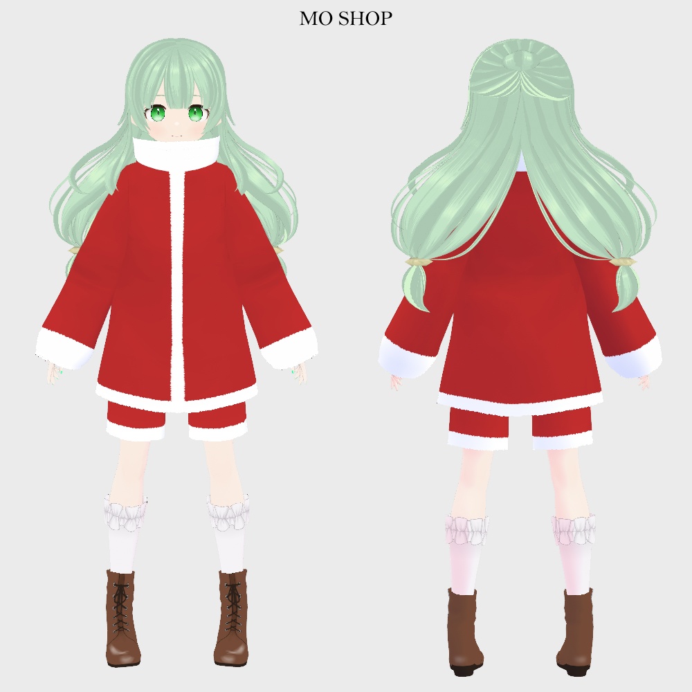 【VRoid】クリスマス衣装 サンタコート&ズボン