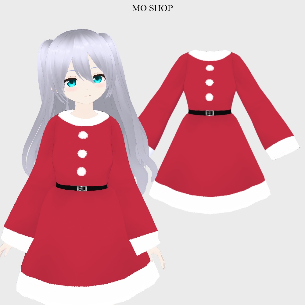 【VRoid】クリスマス衣装 サンタワンピース