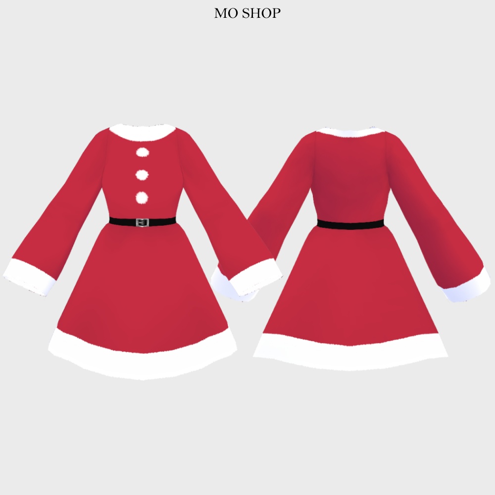 【VRoid】クリスマス衣装 サンタワンピース