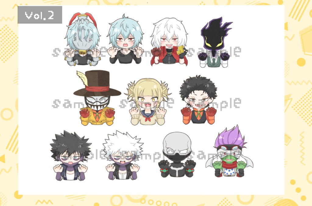 【ヒロアカ】がおがおフレークシール