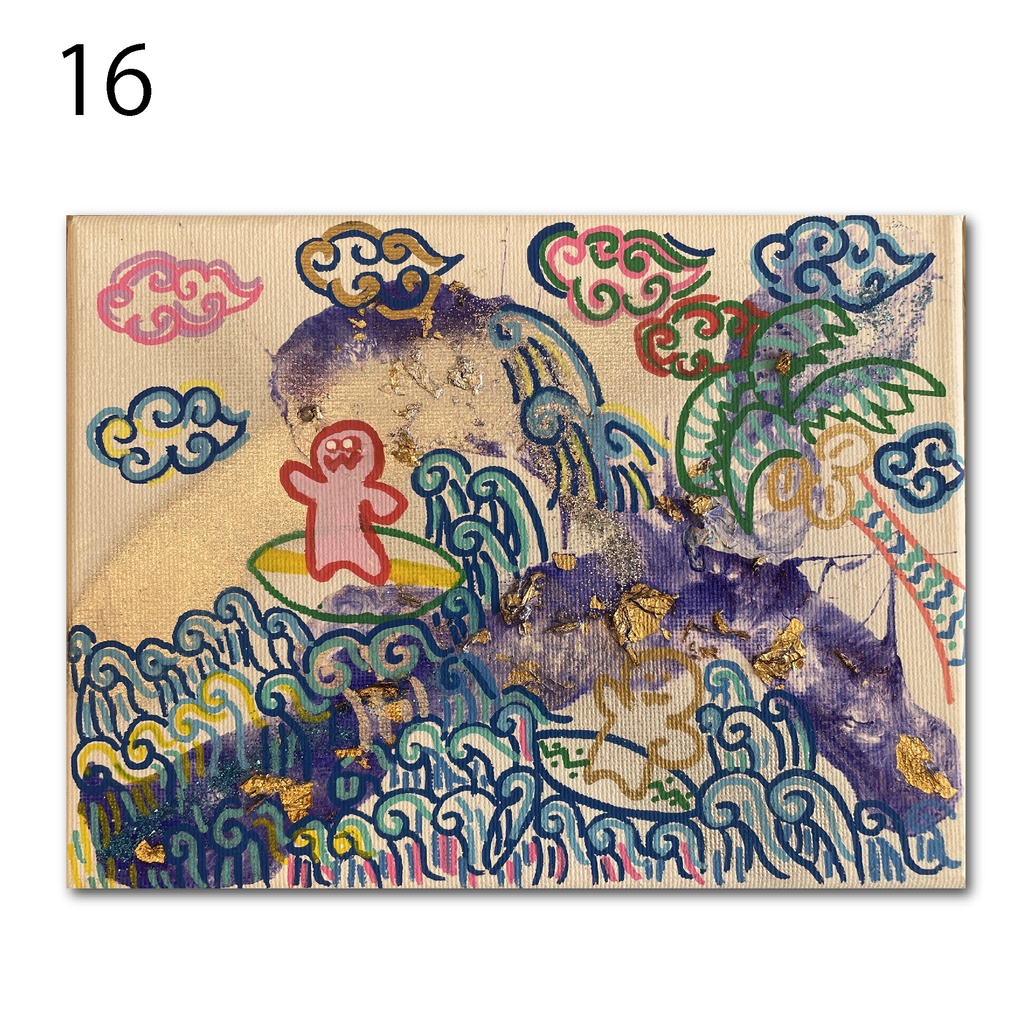 神納セイガ『もちヒューマンたちの宴』個展作品②