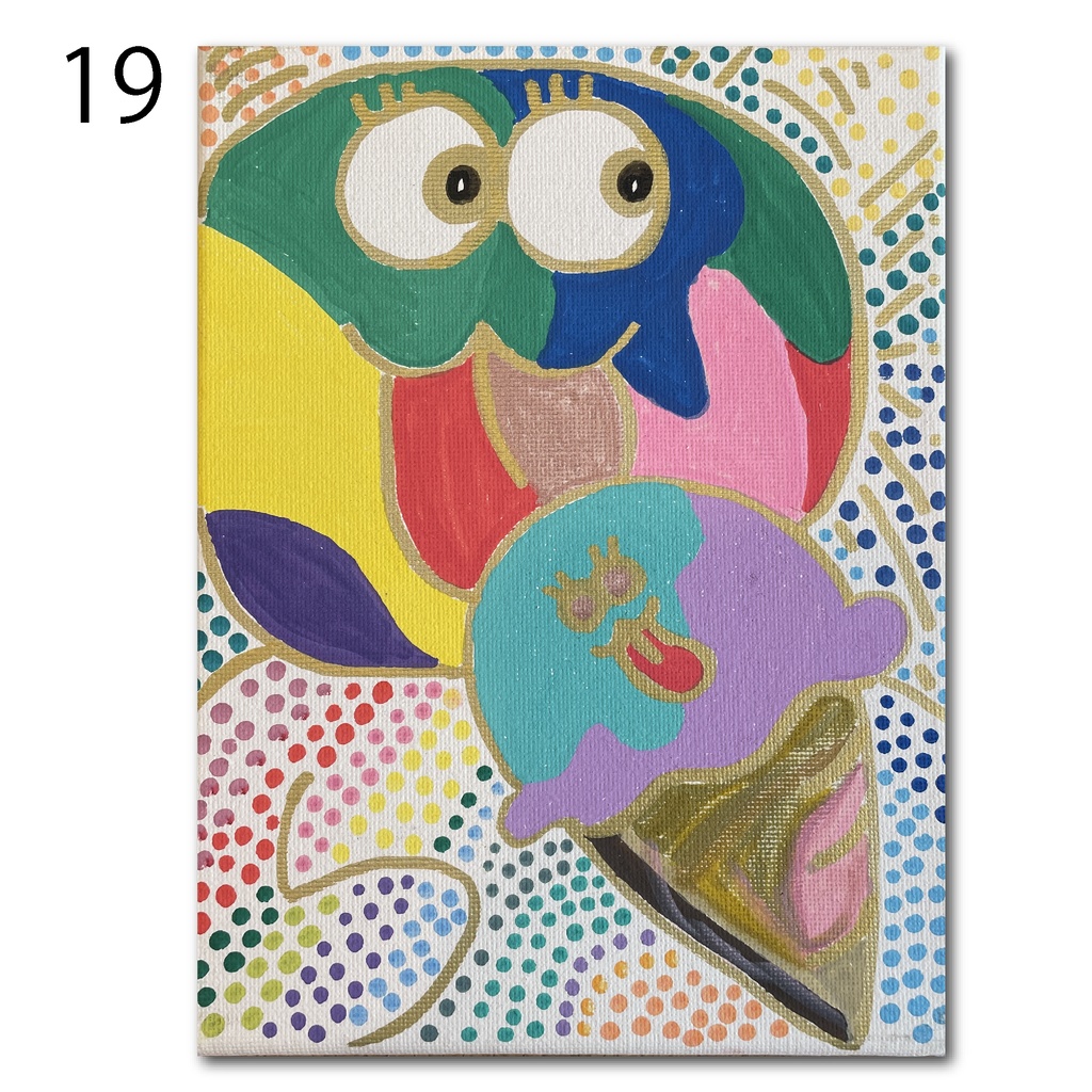 神納セイガ『もちヒューマンたちの宴』個展作品②