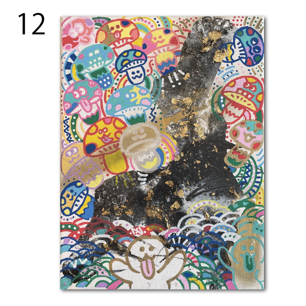 神納セイガ『もちヒューマンたちの宴』個展作品②