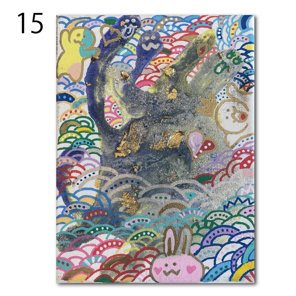 神納セイガ『もちヒューマンたちの宴』個展作品②